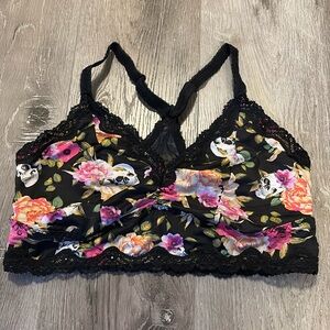 EUC Torrid Racerback Bralette Floral Size 0/Large